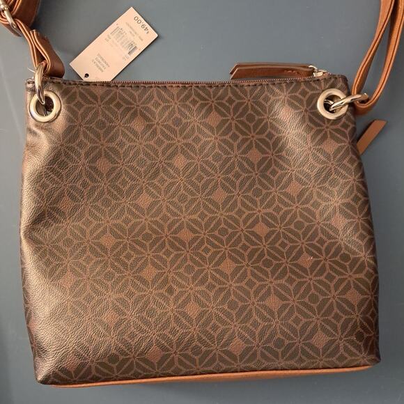 Rosetti Crossbody Bag with Double Front Zippered Pockets & Adjustable Strap - Picture 8 of 9